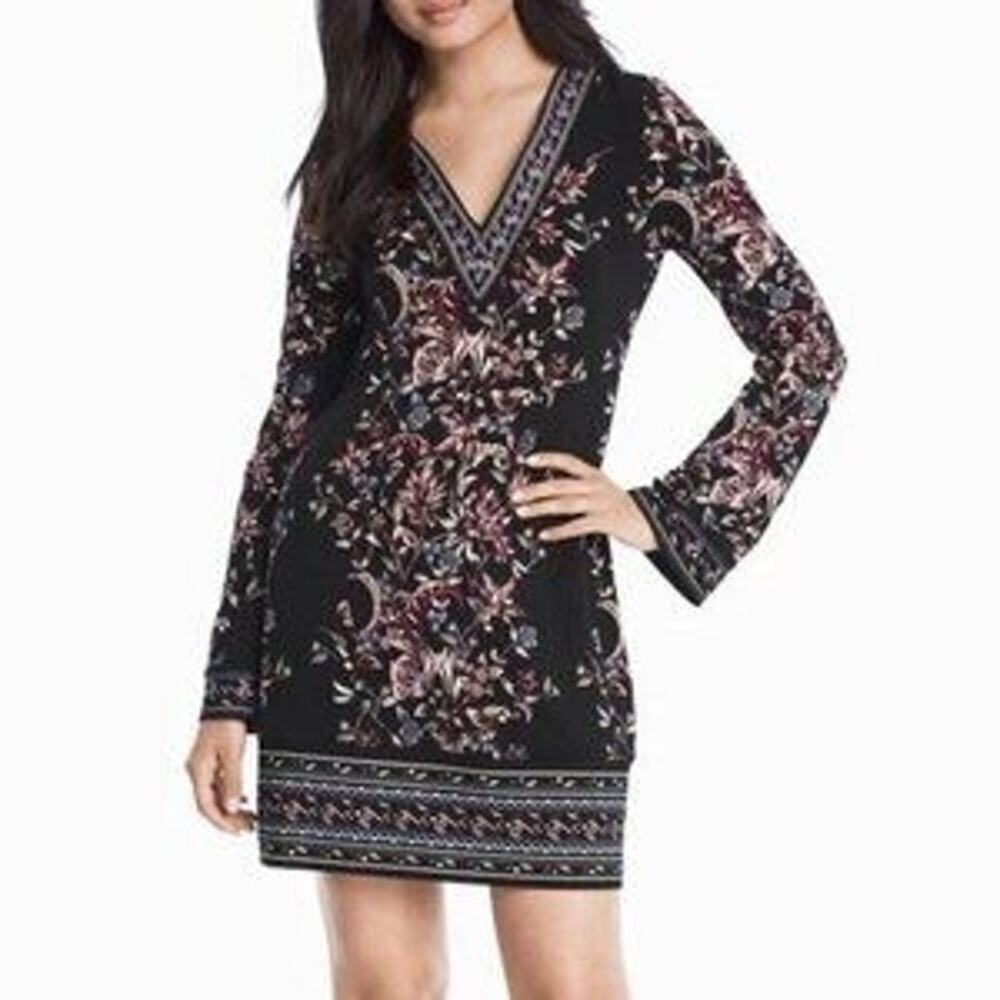 White House Black Market Garden Floral Chemise Dress XS